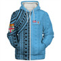 Fiji Sherpa Hoodie Bula Pattern Half Concept