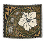 Polynesian Turtle Retro Style Tapestry