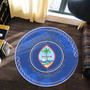 Guam Round Rugs Coat Of Arms Mandala