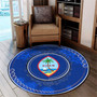 Guam Round Rugs Coat Of Arms Mandala