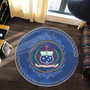 Samoa Round Rugs Coat Of Arms Mandala