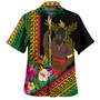 Vanuatu Hawaiian Shirt Polynesia Pattern With Tropical Flower