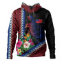 Samoa Hoodie Polynesia Pattern With Tropical Flower