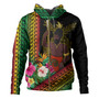 Vanuatu Hoodie Polynesia Pattern With Tropical Flower