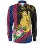 Philippines Filipinos Long Sleeve Shirt Polynesia Pattern With Tropical Flower