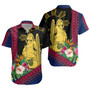 Philippines Filipinos Short Sleeve Shirt Polynesia Pattern With Tropical Flower