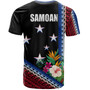 Samoa T-Shirt Polynesia Pattern With Tropical Flower