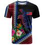 Samoa T-Shirt Polynesia Pattern With Tropical Flower