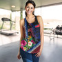 Samoa Women Tank Polynesia Pattern With Tropical Flower