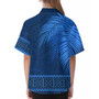 Samoa Hawaiian Shirt Masi Dobby Fabric Leaves (Kid)