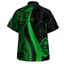 Guam Combo Dress And Shirt - Polynesian Tentacle Tribal Pattern Green