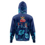 Fiji Hoodie Fijian Traditional Patterns Hibiscus Flowers