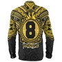 Hawaii Long Sleeve Shirt Custom President William McKinley High School Black & Gold Super Tigers Tribal Style