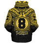 Hawaii Sherpa Hoodie Custom President William McKinley High School Black & Gold Super Tigers Tribal Style