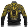 Hawaii Baseball Jacket Custom President William McKinley High School Black & Gold Super Tigers Tribal Style