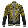 Hawaii Baseball Jacket Custom President William McKinley High School Black & Gold Super Tigers Tribal Style