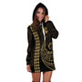 Tonga Hoodie Dress Kakau Style Gold