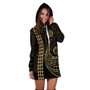 New Zealand Hoodie Dress Kakau Style Gold