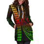 Tonga Hoodie Dress Kakau Style Reggae