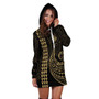 New Caledonia Hoodie Dress Kakau Style Gold