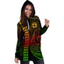 Fiji Hoodie Dress Kakau Style Reggae