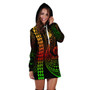 New Caledonia Hoodie Dress Kakau Style Reggae