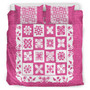 Hawaii Bedding Set Pink Hawaii Pattern Polynesian Color