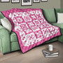 Hawaii Premium Quilt Pink Hawaii Pattern Polynesian Color