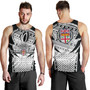 Fiji Tank Top Flying Fijians Rugby Cup (Black-White Ver)