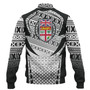 Fiji Baseball Jacket Flying Fijians Rugby Cup (Black-White Ver)