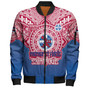 Hawaii Bomber Jacket Custom Saint Louis School Memor et Fidelis Brother Hood For Life Tribal Style