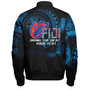 Fiji Custom Personalised Bomber Jacket Bring The Heat Rugby Cup