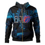 Fiji Custom Personalised Hoodie Bring The Heat Rugby Cup