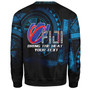 Fiji Custom Personalised Sweatshirt Bring The Heat Rugby Cup