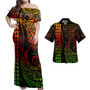 Tokelau Combo Dress And Shirt Kakau Style Reggae