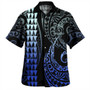 Tokelau Combo Dress And Shirt Kakau Style Gradient Blue