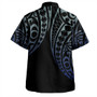 New Zealand Combo Dress And Shirt Kakau Style Gradient Blue