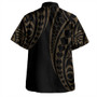 New Caledonia Combo Dress And Shirt Kakau Style Gold