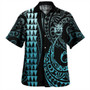 Solomon Islands Combo Dress And Shirt Kakau Style Turquoise