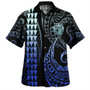 Nauru Combo Dress And Shirt Kakau Style Gradient Blue