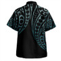 Marquesas Islands Combo Dress And Shirt Kakau Style Turquoise