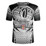Fiji Flying Fijians Rugby Cup (Black-white Ver) Men's All Over Printing Rugby Jersey