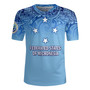 Federated States of Micronesia Flag Color With Traditional Patterns Men's All Over Printing Rugby Jersey