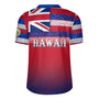 Hawaii Flag Color With Traditional Patterns Men's All Over Printing Rugby Jersey