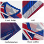 Hawaii Flag Color With Traditional Patterns Men's All Over Printing Rugby Jersey
