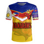 Philippines Filipinos Tamaraws Mascot With Flag Men's All Over Printing Rugby Jersey