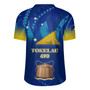 Tokelau Flag Color With Traditional Patterns Men's All Over Printing Rugby Jersey