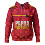 Papua New Guinea Hoodie Lowpolly Pattern with Polynesian Motif