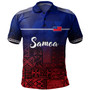 Samoa Polo Shirt Lowpolly Pattern with Polynesian Motif