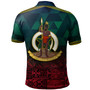 Vanuatu Polo Shirt Lowpolly Pattern with Polynesian Motif